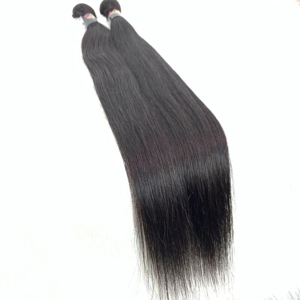 Straight Hair Bundles | Super Virgin Hair | Premium Quality Straight Hair Extensions for Smooth, Sleek, and Long-Lasting Styles