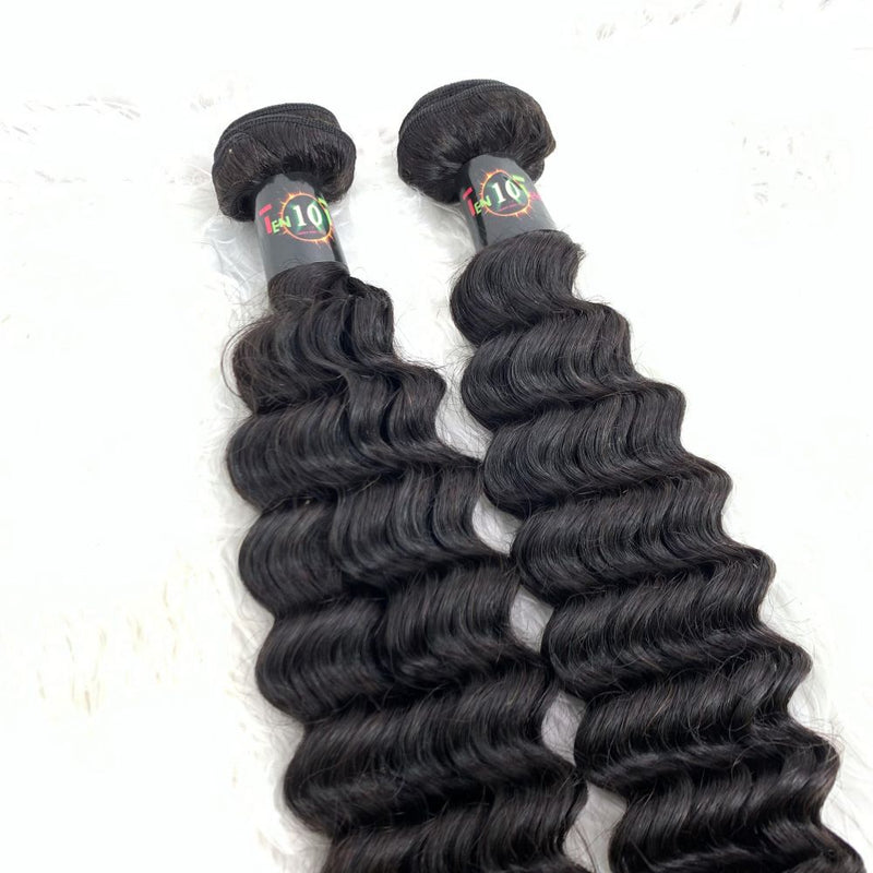 Deep Curly Hair Bundles | Super Virgin Hair | Premium Quality, Bouncy Deep Curls for Full, Natural-Looking Hair Extensions