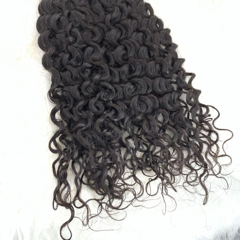 Water Wave Hair Bundles | Super Virgin Hair | Luxurious, Bouncy Water Wave Extensions for Natural Curls and Long-Lasting Volume